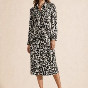 jurk Leopard print expresso zoso